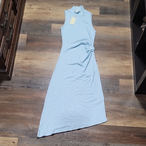 Ramy Brook Dresses & Skirts - Ramy Brook Ximena Sleeveless Asymmetrical Dress in Soft Blue